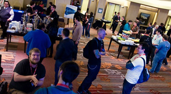 Attendees gather for discussion at WindyCityRails 2011